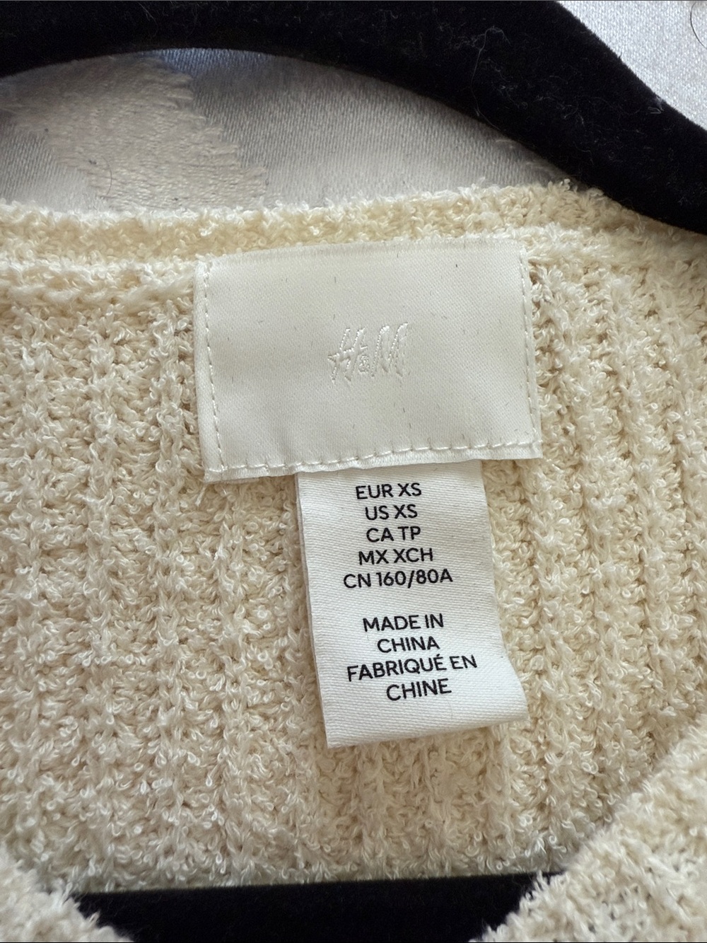 H&M Cream Rib Knit Top - Picture 3 of 3